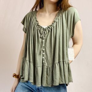 ✨NWT✨ Free People Flowy Linen Blouse